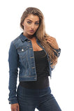 Hollywood Star Fashion Womens Basic Button Down Denim Jean Jacket