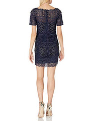 Women's Short Lace Beaded Dress