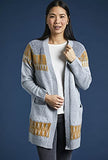Fenna Longline Fairisle Cardigan Pearl Grey | Women's Cardigan