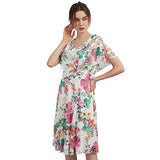 Women's V-neck Short Sleeve Cape Dress | Women's Formal Dresses