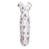 Women's Floral Short-Sleeved Dress Pregnant Women Maternity Long Dress | Women's Work Dresses