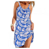 Summer Dress for Women Beach Sleeveless Floral Print Sundress Cute Dress Mini Dress Loose Travel Sun Dress | Original Brand