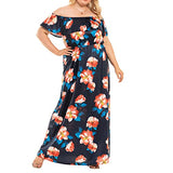 Sexy Dresses for Women Oversized Summer Sexy Off Shoulder Short Sleeve Dress Beach Loose Maxi Dress | Original Brand