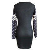 Women's Dresses, Ladies Christmas Print Casual Dress Sweater Retro Skirt Evening Dress | Original Brand | Women's Work Dresses
