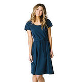 Hope & Henry Women's Short Sleeve Tie-Front Knit Dress | Original Brand