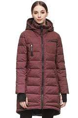 Orolay Women's Down Jacket Coat Mid-Length