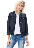 HyBrid & Company Women Junior classic 4 Pockets Denim Jacket