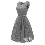 Women's Retro Sleeveless lace v-Neck Dress,  Large Skirt,  Butterfly Dress,  Wedding Dress,  Party Dress,  Casual Dress | Original Brand