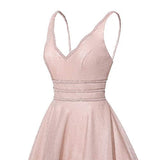 RJOAM Women's Long Deep V-Neck&Back Evening Gown | Women's Cocktail Dresses