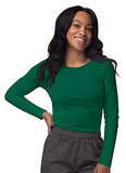 Hunter Green Scrubs for Ladies - Long Sleeve Comfort Underscrub Tee - SIVVAN Womens Fall Fashion | Women's Tops and Blouses