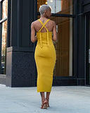 Women's Citronelle Strappy Rib Midi Dress by @signedblake | Women's Midi Dresses