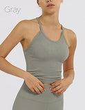 Women's Crop 3-Pack Washed Seamless Rib-Knit Camisole Crop Tank Top | Original Brand | Women's Tops and Blouses