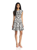 Women's Novelty Jacquard Skater Dress | Women's Work Dresses