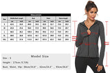 Womens Running Sports Hoodie Hooded Long Sleeve Running Tops with Side Pockets and Thumb Holes