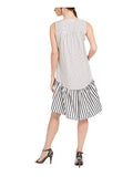 Women's Sleeveless Oversize Shirt Dress with Flounce Hem | Original Brand | Women's Work Dresses