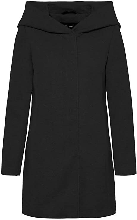 Black Solid Ladies Vmverodona Ls Jacket Noos Coat - Vero Moda | Women's Coat & Jacket