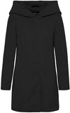 Black Solid Ladies Vmverodona Ls Jacket Noos Coat - Vero Moda | Women's Coat & Jacket