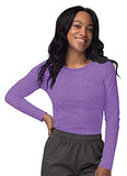 Heather Purple Scrubs for Ladies - Long Sleeve Comfort Underscrub Tee - SIVVAN Womens Fall Fashion | Women's Tops and Blouses