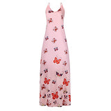Summer Dresses for Women, Fashion Ladies Summer V-Neck Casual Printing Loose Sleeveless Loose Long Dress Party UK Size | Women's Work Dresses