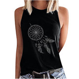 Summer Womens Sleeveless Tank Tops Casual Trendy Cute Heart Loose Tunic Top Ladies Sexy Crewneck Vest Shirt | Original Brand | Women's Tops and Blouses