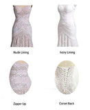 Women's Wedding Dresses With Detachable Arm Bands Sweetheart Mermaid Lace Bridal Gown | Women's Lace Dresses