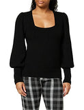 Women's Square Neck Knitted Sweater Pullover | Original Brand