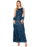Alex Evenings womens Long Sleeveless and Short Sleeve Sequin Dresses | Women's Formal Dresses