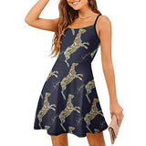 Vintage Horse Women's Sling Dress Sleeveless Sexy Tank-Dress with Adjustable Suspenders | Original Brand