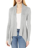 Women's Ultra-Soft Ribbed Draped Cardigan Sweater