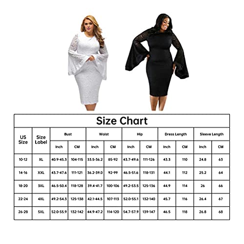 Sexy White Plus Size Bell Sleeves Lace Dress – SEXY AFFORDABLE