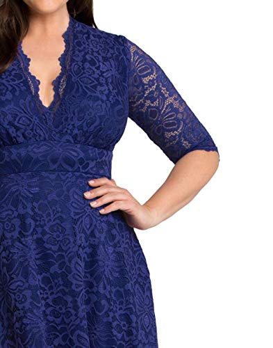 Plus Size Special Occasion Mademoiselle Lace Cocktail Dress