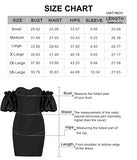 Women's Sexy Sweetheart Open Back Mini Bandage Dress Off Shoulder Puff Sleeve Club Bodycon