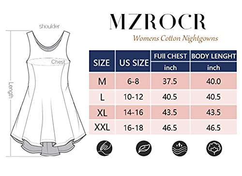 Nightgowns For Women Cotton Sleeveless Night Gown For Ladies Soft Slee –  Original Brand