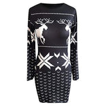 Women's Dresses, Ladies Christmas Print Casual Dress Sweater Retro Skirt Evening Dress | Original Brand | Women's Work Dresses