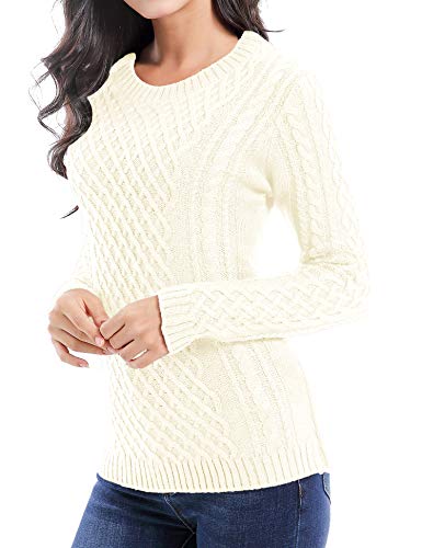 Women Crew Neck Korea Knit Stretchable Elasticity Long Sleeve Sweater Jumper