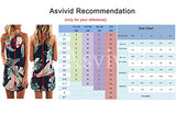 Palm Leaf Floral Casual Dresses for Women Summer Beach Dress Sleeveless Short Sundresses