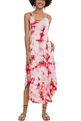 Alcea Rosea Womens Long Sexy V-Neck Lace Nightdress Nightwear Jersey Nightshirts Elegant Sleeveless Nightgown Nightie for Ladies | Women's Casual Dresses