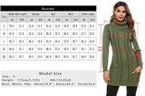 Women Turtleneck Jumper Dress Elegant Knitted Dress Long Sleeve Winter Slim Fit Knitwear Sweater Dress Tunic Dress Midi Dress