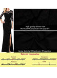 Womens Ruched Ruffle High Slit Formal Evening Prom Wedding Party Maxi Dress | Women's Lace Dresses