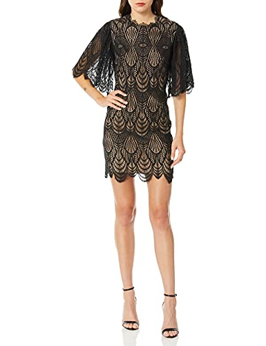 Women's Toni Lace Flutter Sleeve Short Mini Shift Dress