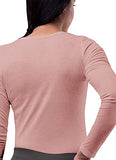 Blush Scrubs for Ladies - Long Sleeve Comfort Underscrub Tee - SIVVAN Womens Fall Fashion | Women's Tops and Blouses