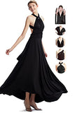 Women Bridesmaid Dresses Formal Prom Floor Length Evening Dress Infinity Convertible Maxi Gown