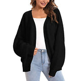 Women's Chunky Cardigan Knit Batwing Boyfriend Jumpers Ladies Loose Long Sleeve Knitwear Oversized Sweater | Women's Cardigan