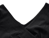 Women's 1950's Vintage V Neck Ruched Sheath Formal Pencil Dress | Women's Work Dresses