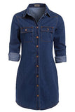 SS7 New Vintage Denim Blue Shirt Dress Sizes 6-16