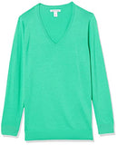 Bright Green Women's Classic-fit Lightweight Long-sleeve V-neck Sweater - Ae Store | Women's Jumpers