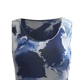 Woman O-Neck Summer Print Sleeveless Casual Stripe Dress UK Size Party Dress | Women's Work Dresses