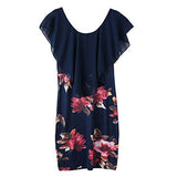 Sexy Womens Sleeveless Floral Printed Bodycon Holiday Party Short Mini Dress | Original Brand | Women's Work Dresses