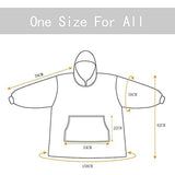 Oversized Hoodie, Wearable Hoodie Sweatshirt , Super Soft Warm Comfortable Robe, One Size Fits All, Men, Women, Girls, Boys, Friends | Women's Cardigan