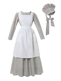 Dress Womens American Historical Clothing Modest Prairie Colonial Dress